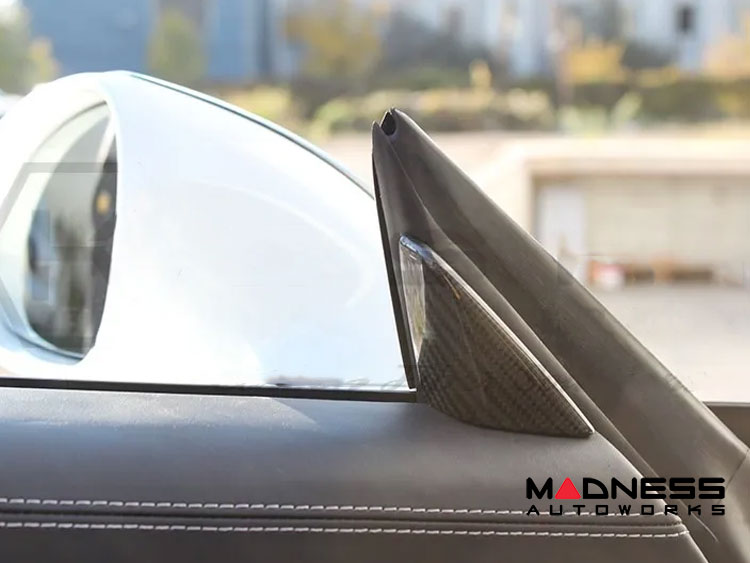 Porsche 911 Interior Door Triangle - A Pillar - Carbon Fiber